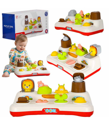 Edukatiivne mänguasi hüppavad loomad valgus heli