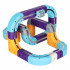 Magnetiniai statybiniai blokai lenktynių trasa auto 87 elementai