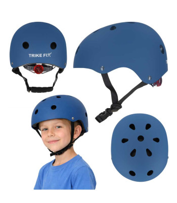 Laste jalgrattakiiver Trike Fix, reguleeritav LED, tumesinine, M 55-58 cm