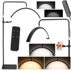 Varjudeta reguleeritav LED-kaarlamp kosmeetikatöödeks, must, 36W