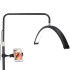 Varjudeta reguleeritav LED-kaarlamp kosmeetikatöödeks, must, 36W