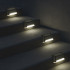 Päikeseenergial töötavad LED-aiavalgustid treppidele hämarusanduriga, 8 tk