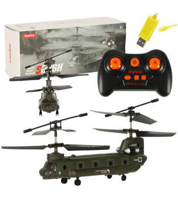 Kaugjuhitav sõjaväehelikopter, must, Syma S026H-1 2.4GHz WI-FI