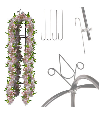 Metallist aiapergola LUARO ronitaimedele – 195 cm