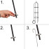 Metallist aiapergola LUARO ronitaimedele – 195 cm