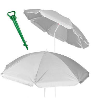 Reguleeritav kallutatav kokkupandav UV-rannavari aeda ja randa, hall 150cm
