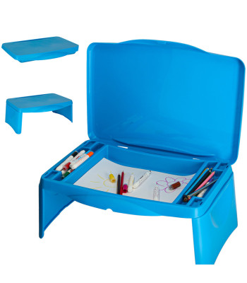 Laste auto reisilaud hoiukohaga, sinine, 48 cm x 29 cm x 18,5 cm