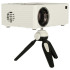 Kaasaskantav LED-TFT-LCD-projektor, valge, USB, 20W, 16:9, 1920x1080