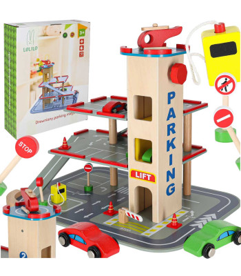LULILO medinė automobilių stovėjimo aikštelė BENINO dviaukštis miesto garažas