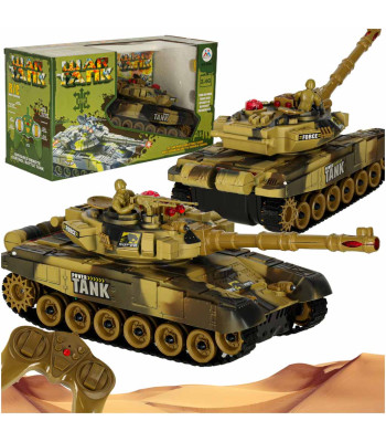 Kaugjuhitav RC-tank War Tank, kõrbevärvi, 2.4 GHz, 9993
