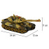 Kaugjuhitav RC-tank War Tank, kõrbevärvi, 2.4 GHz, 9993