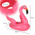 Täispuhutav flamingokujuline ujumismadrats beebidele ja lastele istmega kuni 15 kg vanusele 1–3 aastat 66 x 47 x 57 cm