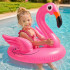 Täispuhutav flamingokujuline ujumismadrats beebidele ja lastele istmega kuni 15 kg vanusele 1–3 aastat 66 x 47 x 57 cm
