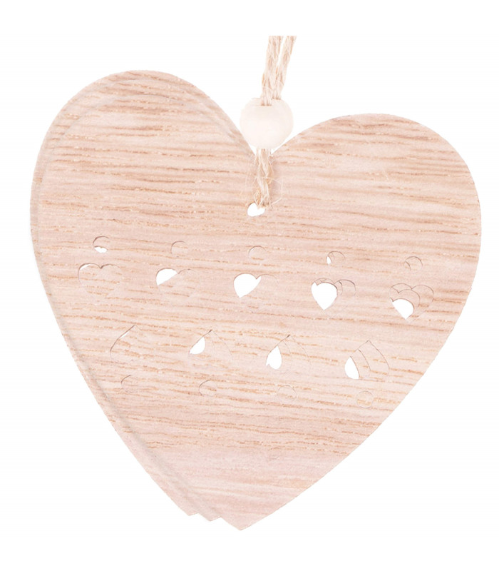 Puust Ornament 6tk (Süda)