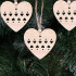 Puust Ornament 6tk (Süda)