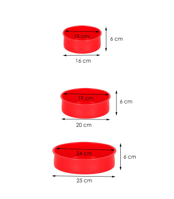 KI0106 KÜPSETUSVORMIDE KOMPLEKT 3 TK.