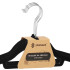 Sametist riidepuud, mustad, 3 tk, HG0041, 44 × 23 cm, paksus 5 mm