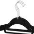Sametist riidepuud, mustad, 3 tk, HG0041, 44 × 23 cm, paksus 5 mm
