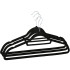 Sametist riidepuud, mustad, 3 tk, HG0041, 44 × 23 cm, paksus 5 mm