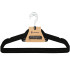 Sametist riidepuud, mustad, 3 tk, HG0041, 44 × 23 cm, paksus 5 mm