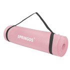 Universaalne treeningmatt fitnessile, joogale, pilatesele Springos YG0030, 183 cm, roosa