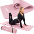 Universaalne treeningmatt fitnessile, joogale, pilatesele Springos YG0030, 183 cm, roosa