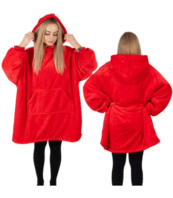 Oversize Kapuutsiga Karusnahk Mantel