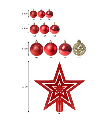 Jõulukaunistuste komplekt Springos CA0122