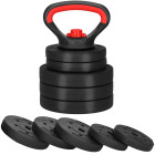 Reguleeritav sangpomm Springos FA1673, 10 kg, 5 kettakomplekt, must/punane