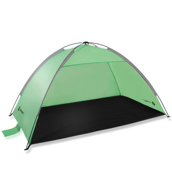 Rannatelk Springos PT034, aeda, 210×120×112 cm reisitelk koos kotiga, UV‑filtriga rohe‑hall‑must