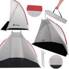 Turistitelk 220x120x120 cm rannatelk katusega, varikatusega hall-must