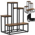 Metallist lillealus 67 cm 4 riiuliga, loft-stiilis, mitmetasandiline, moodne