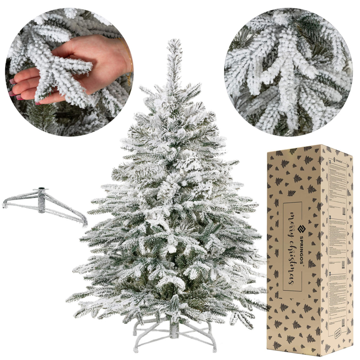 Tehislumega kuusepuu Springos CT0222, LUX 120 cm