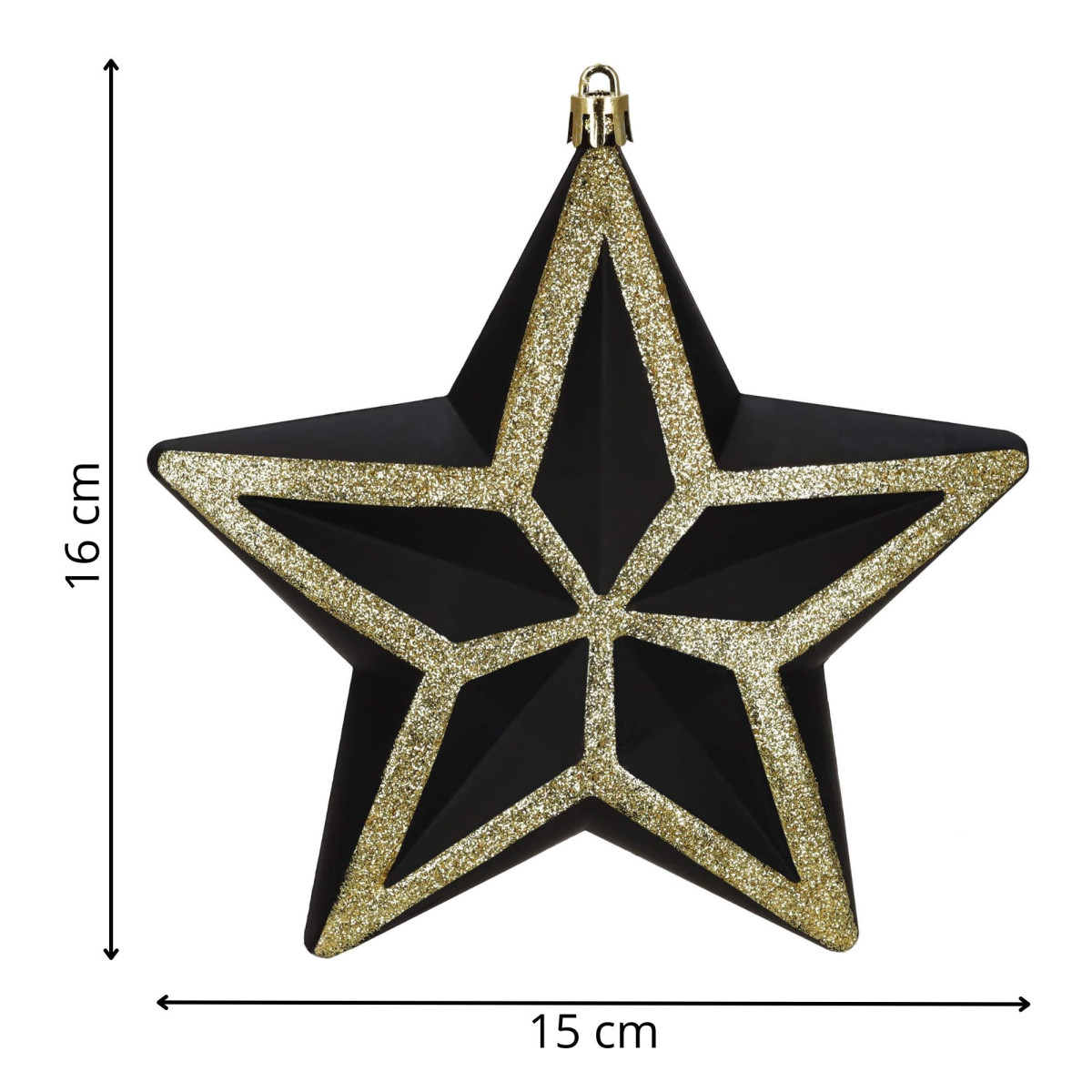 Jõulukaunistus täht, Springos CA1381, 15 cm