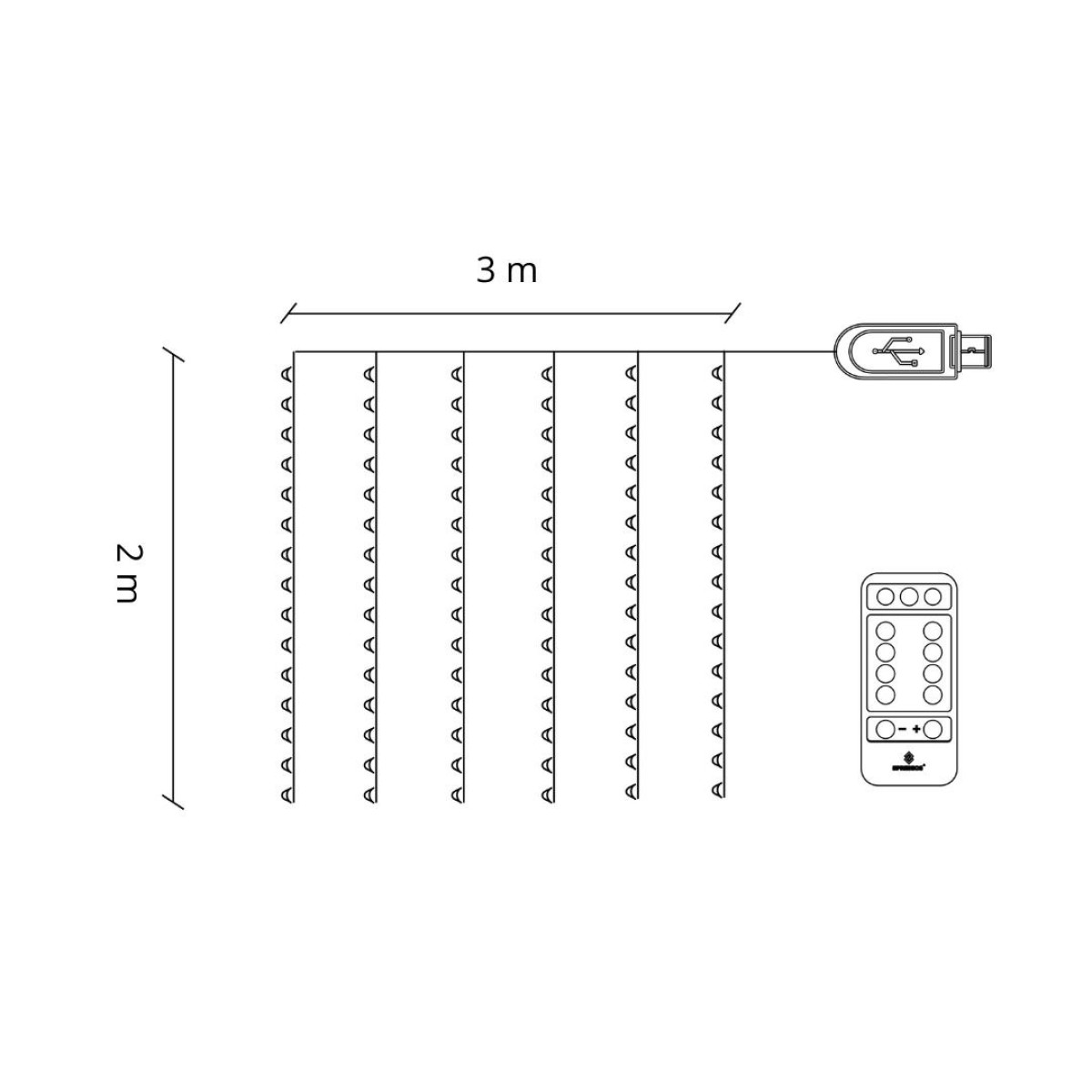 Jõulutuled Springos 200 LED CL4097