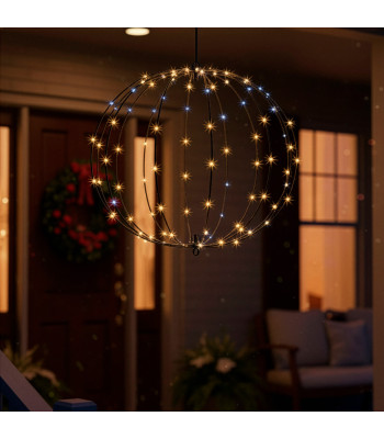 LED valgustatud pall 112 LED soojalt valge Springos CL1235