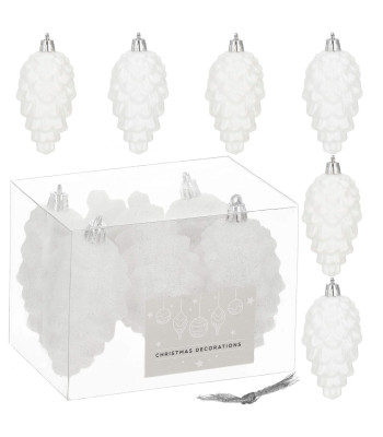 Jõulud männikäbide ripatsid 6 tk