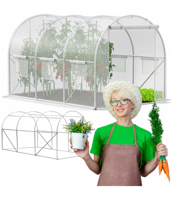 Kaarjas aiakasvuhoone tugevdatud kilega 140 g/m², 3 x 2 x 2 m, Springos GT0010