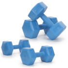 Kuusnurksed Hantlid 2x2,5 kg Treeningharjutusteks