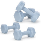 2 x 1 kg kuusnurksed hantlid treeningharjutusteks