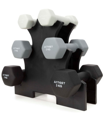 Hantlite komplekt alusega