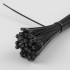 Kaablisidemed 150 mm mustad 100 tk GA0268