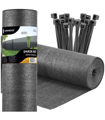 Varjutusvõrk hele antratsiit 65 g/m² 1,5 x 25 m SN0072