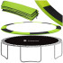 Springos batuudi kaitsekate tp-8ft 244 cm must-roheline