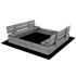 premium puidust liivakast komplekt sbp120set01x 120 x 120 cm