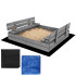 premium puidust liivakast komplekt sbp120set01x 120 x 120 cm