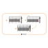 Grafiidivärvi aiapiirde lint 19 cm x 50 m, 450 g/m², FN0009