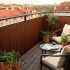 PVC maskeerimismatt 500x120 cm rõdule, terrassile, aiale, pruun