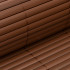 PVC-kattega maskeerimismatt 400x100 cm rõdule, terrassile, aiale, pruun