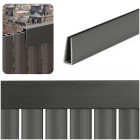 Kate, profiil 100 cm PVC-kattele rõdule, terrassile, aiale, tumehall
